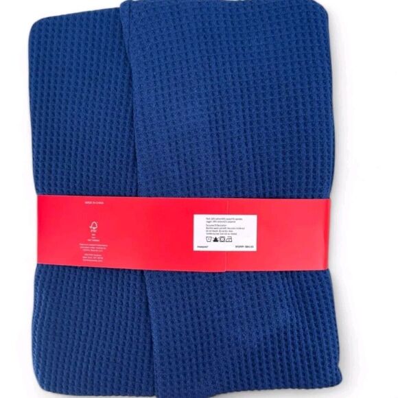 🎁Gap Men's 2 Pack Waffle Knit Thermal Jogger Pants Blue, Red & Black SZ Small - Picture 4 of 5